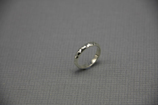 Sterling silver ring, oxidised silver ring, stacking ring, made to order