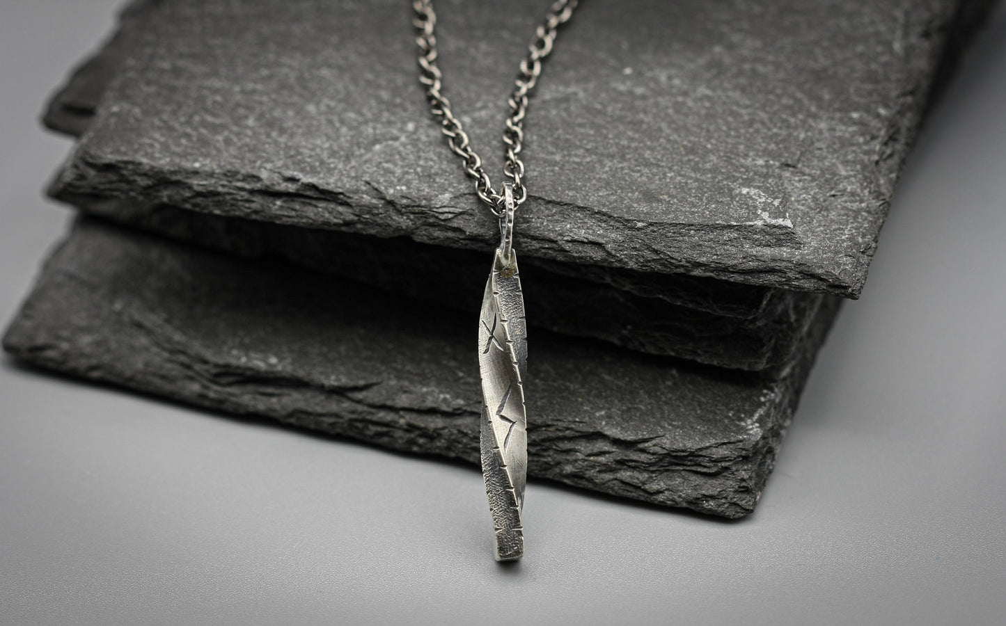 Viking rune necklace, personalized pendant, bar jewellery