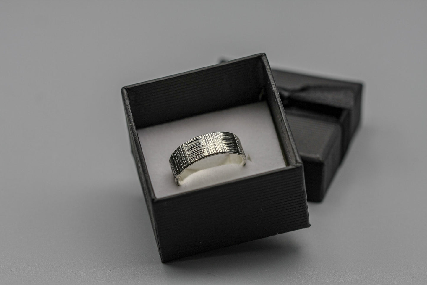 Viking silver ring, Brutalist men ring, Sterling silver band