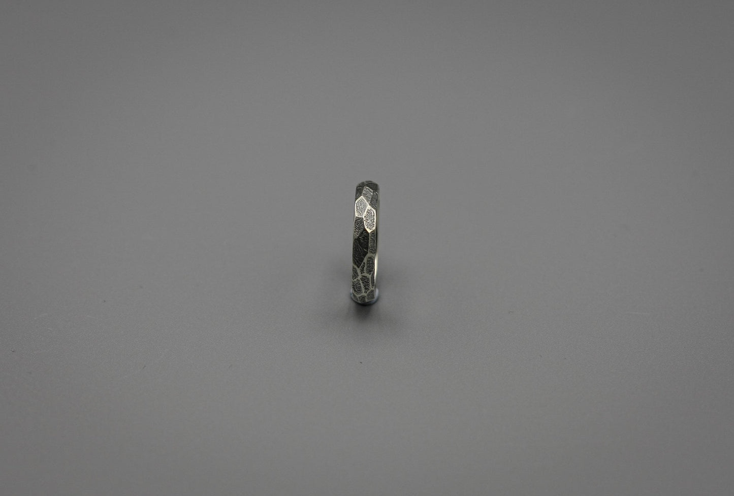 Sterling silver faceted ring, promise silver ring, stacking ring