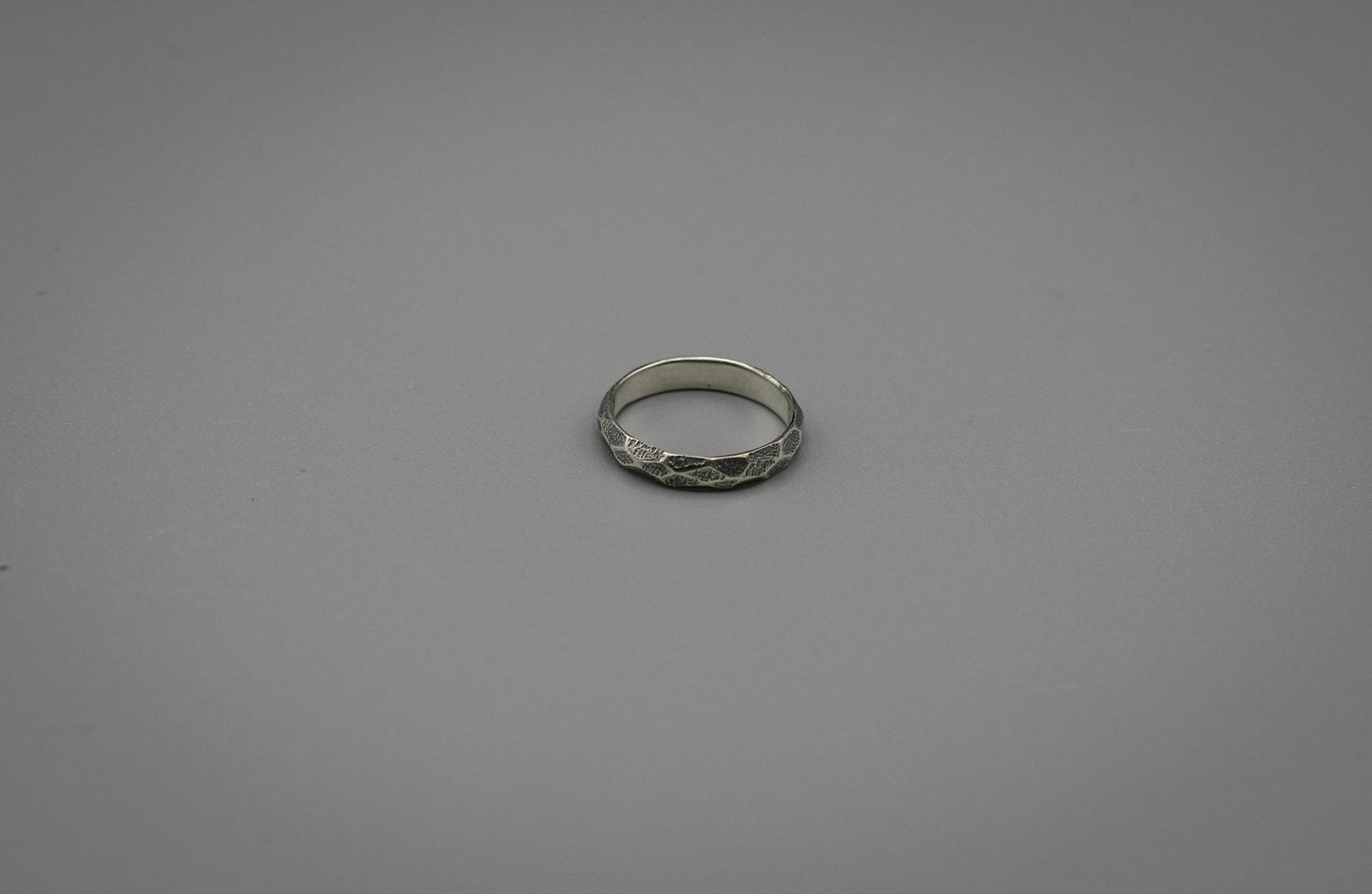 Sterling silver faceted ring, promise silver ring, stacking ring