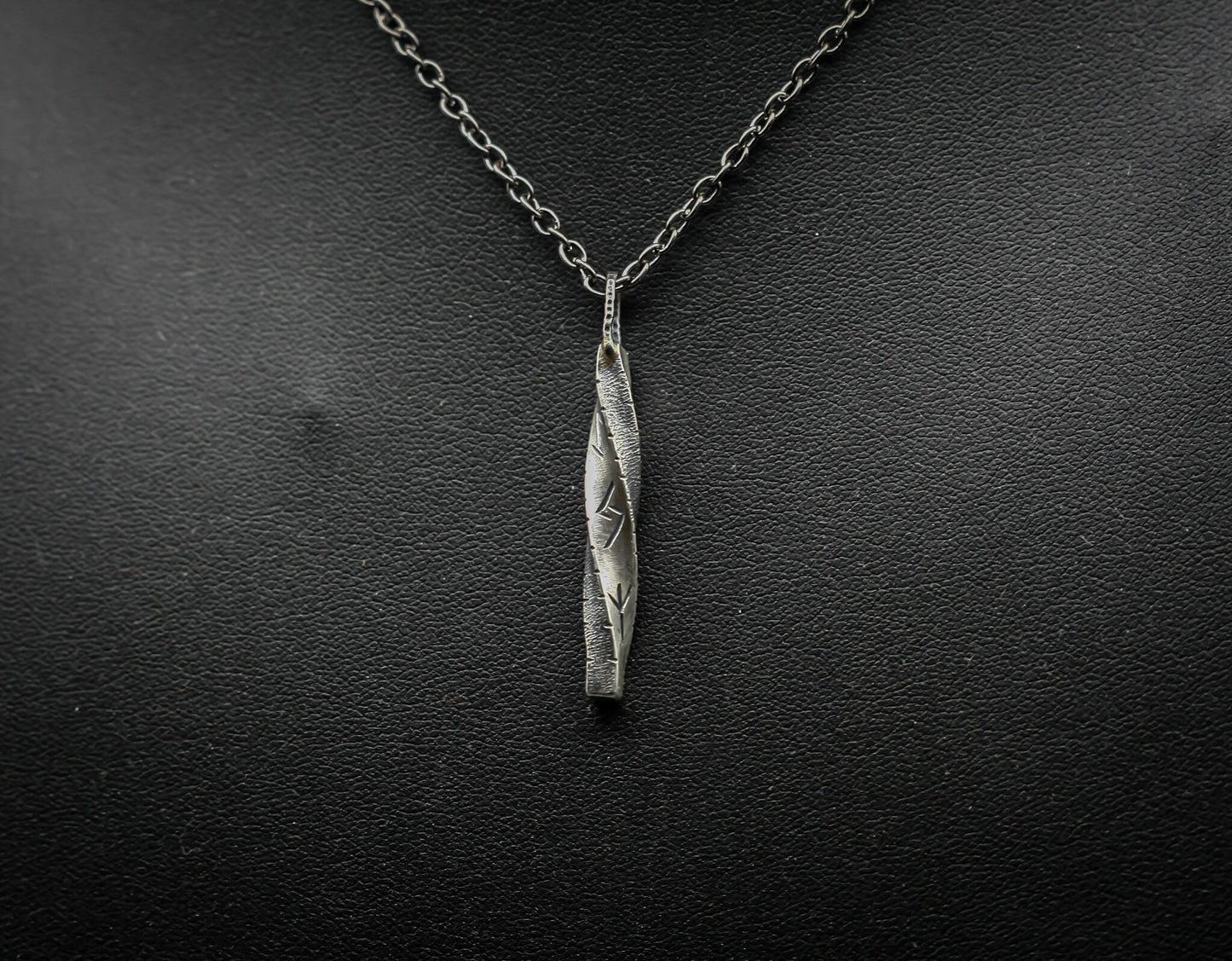 Viking rune necklace, personalized pendant, bar jewellery