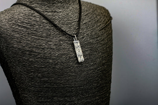 Viking rune necklace, Silver personalized pendant, Norse jewellery