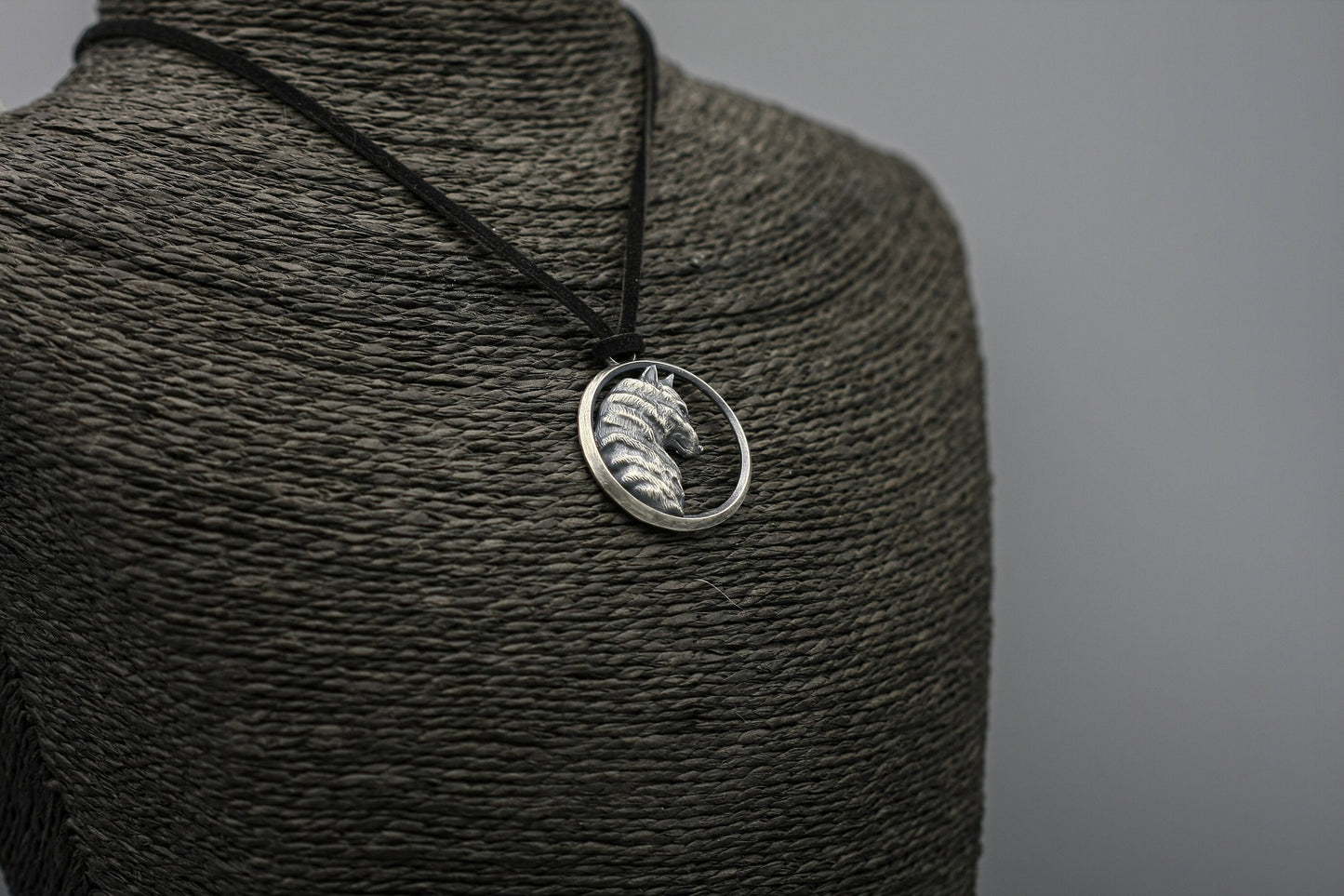 Wolf Pendant, Silver Viking Norse Necklace.