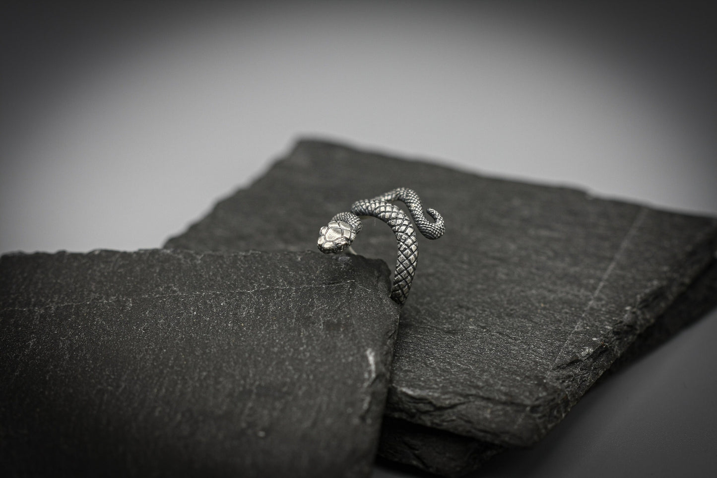 Sterling silver snake ring