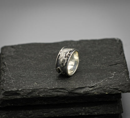 Silver Dragon ring