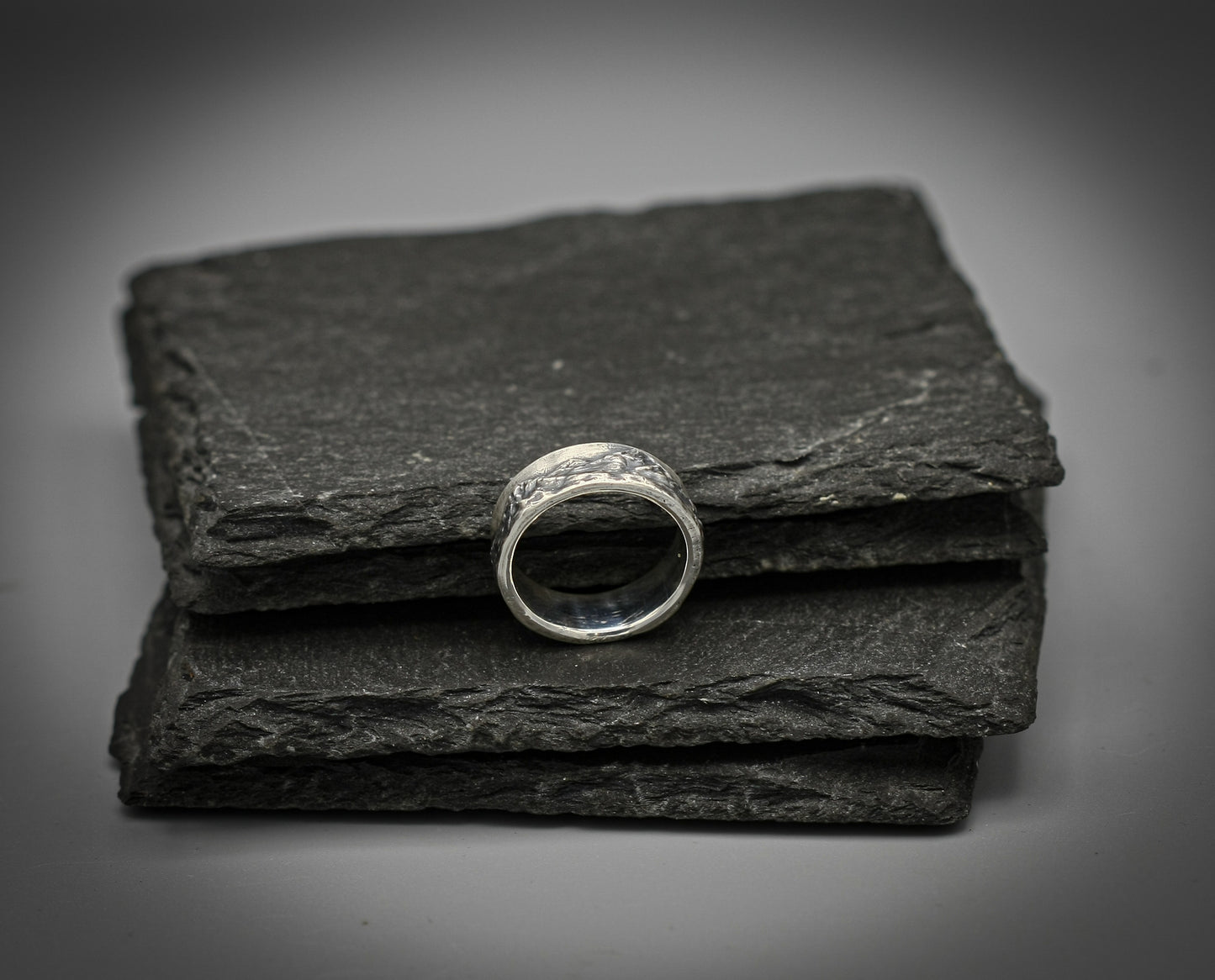 Sterling silver mountain ring