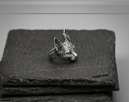 Sterling Silver Sphynx Cat Ring – Unique Handmade Jewelry for Cat Lovers