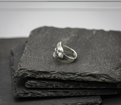 Sterling Silver Trollface Meme Ring – Funny Internet Culture Jewellery, Gamer Gift, Meme Lover Accessory