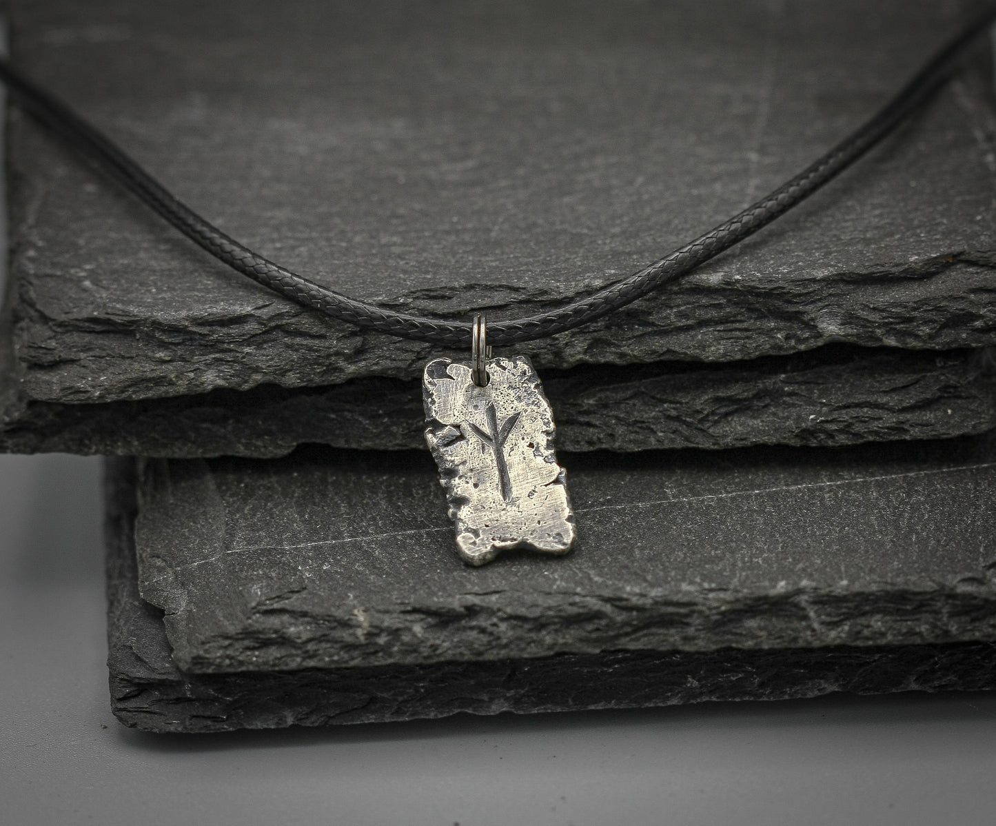 Silver Viking rune pendant, Viking necklace, personalised jewellery
