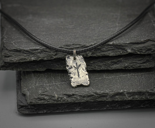 Silver Viking rune pendant, Viking necklace, personalised jewellery