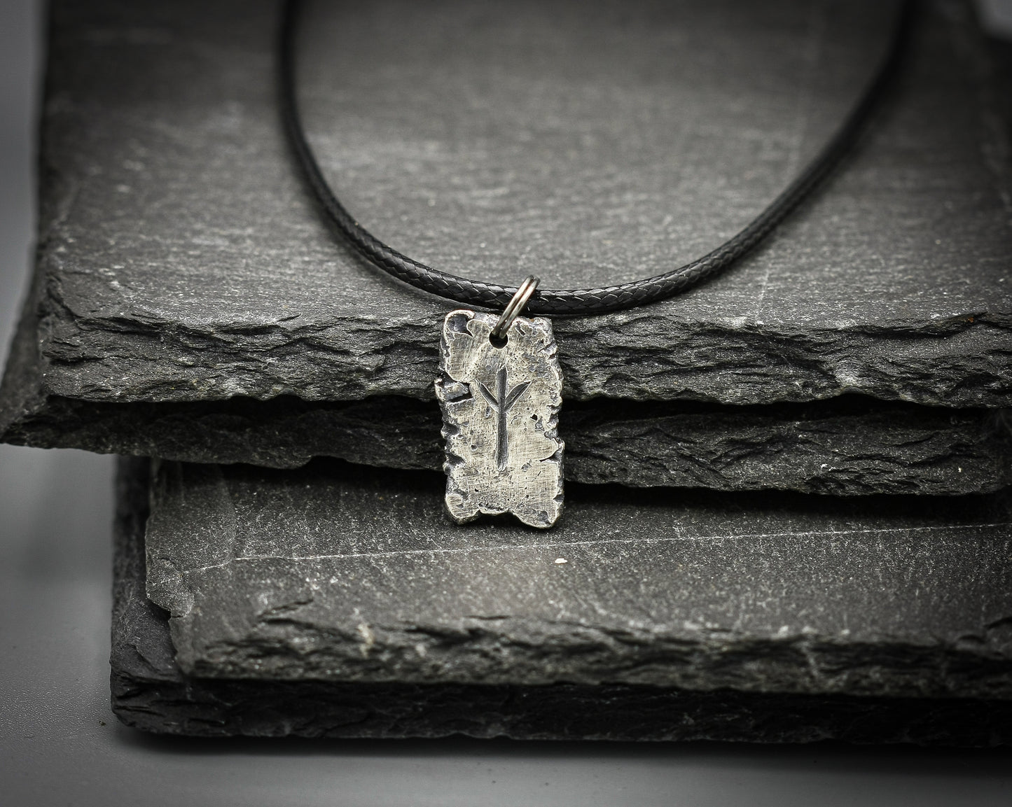 Silver Viking rune pendant, Viking necklace, personalised jewellery