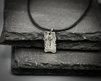 Silver Viking rune pendant, Viking necklace, personalised jewellery