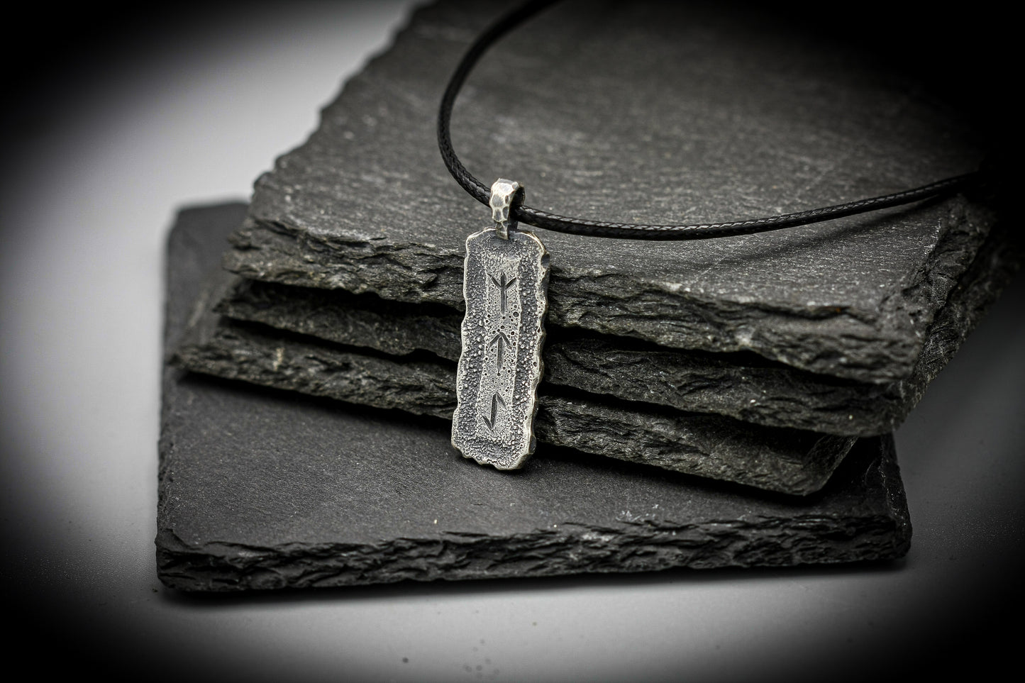 Personalised Viking Rune Necklace — Sterling Silver Norse Pendant