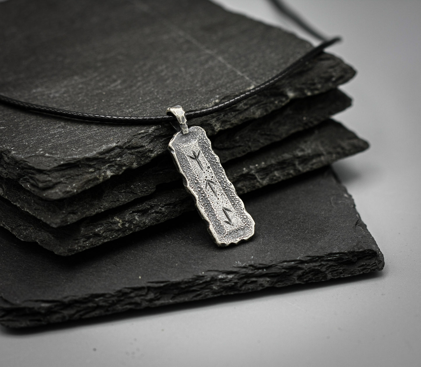 Personalised Viking Rune Necklace — Sterling Silver Norse Pendant