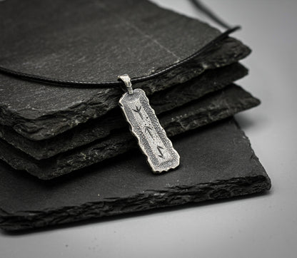 Personalised Viking Rune Necklace — Sterling Silver Norse Pendant