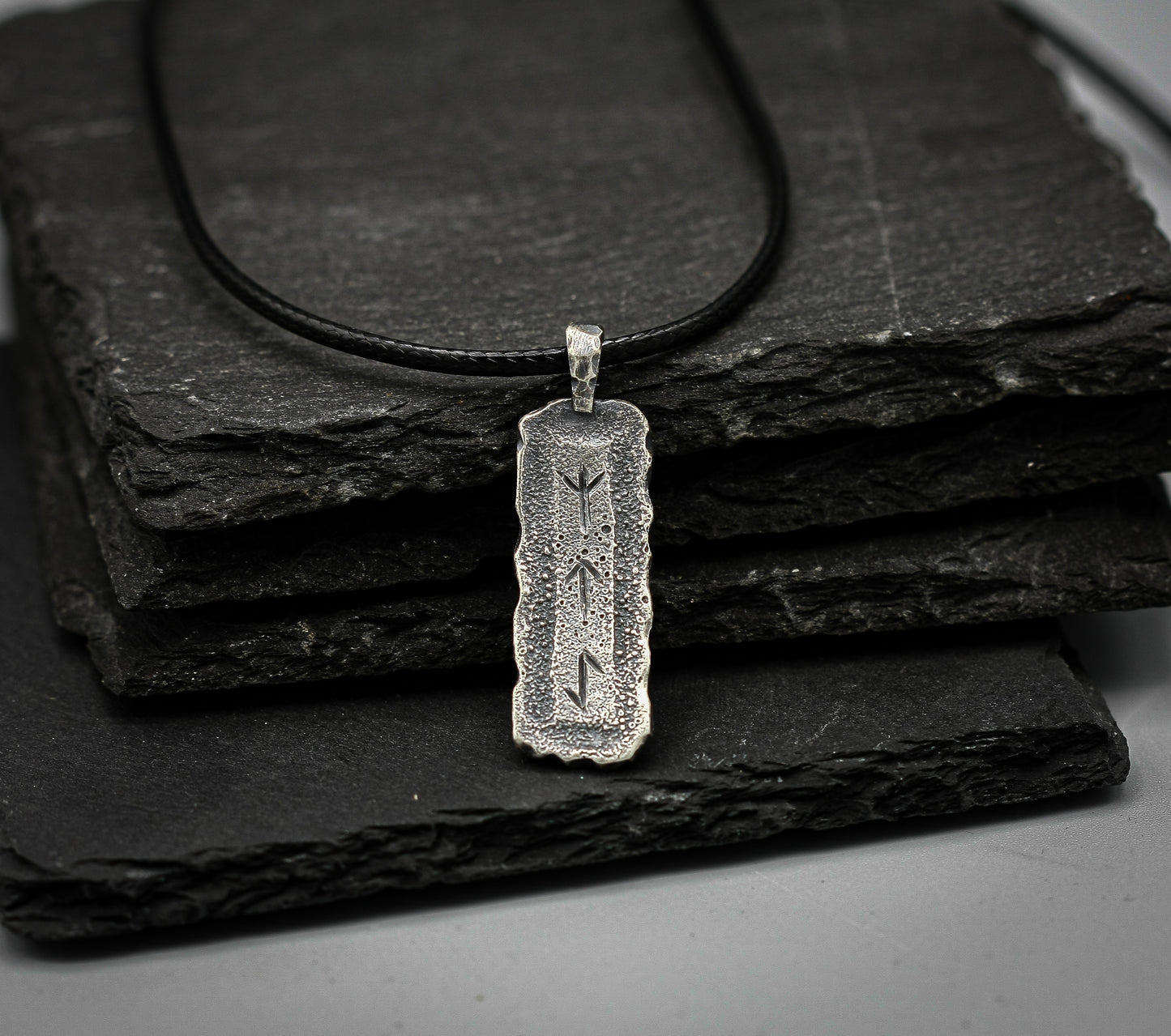 Personalised Viking Rune Necklace — Sterling Silver Norse Pendant