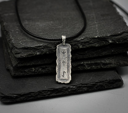Personalised Viking Rune Necklace — Sterling Silver Norse Pendant