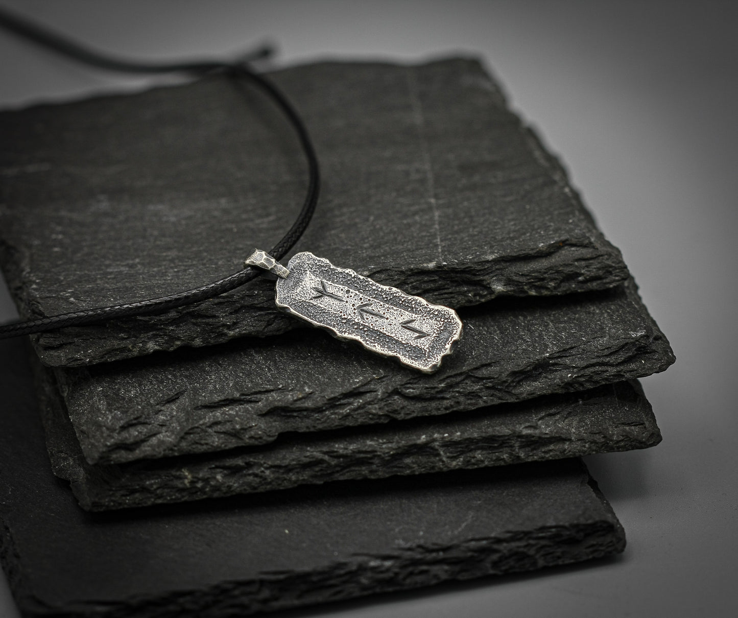 Personalised Viking Rune Necklace — Sterling Silver Norse Pendant