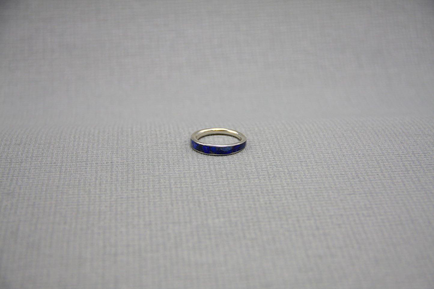 Women ring, Lapis lazuli ring, sterling silver band, stacking ring