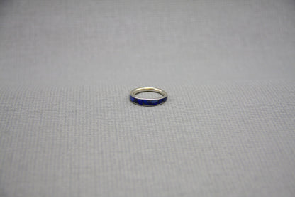 Women ring, Lapis lazuli ring, sterling silver band, stacking ring