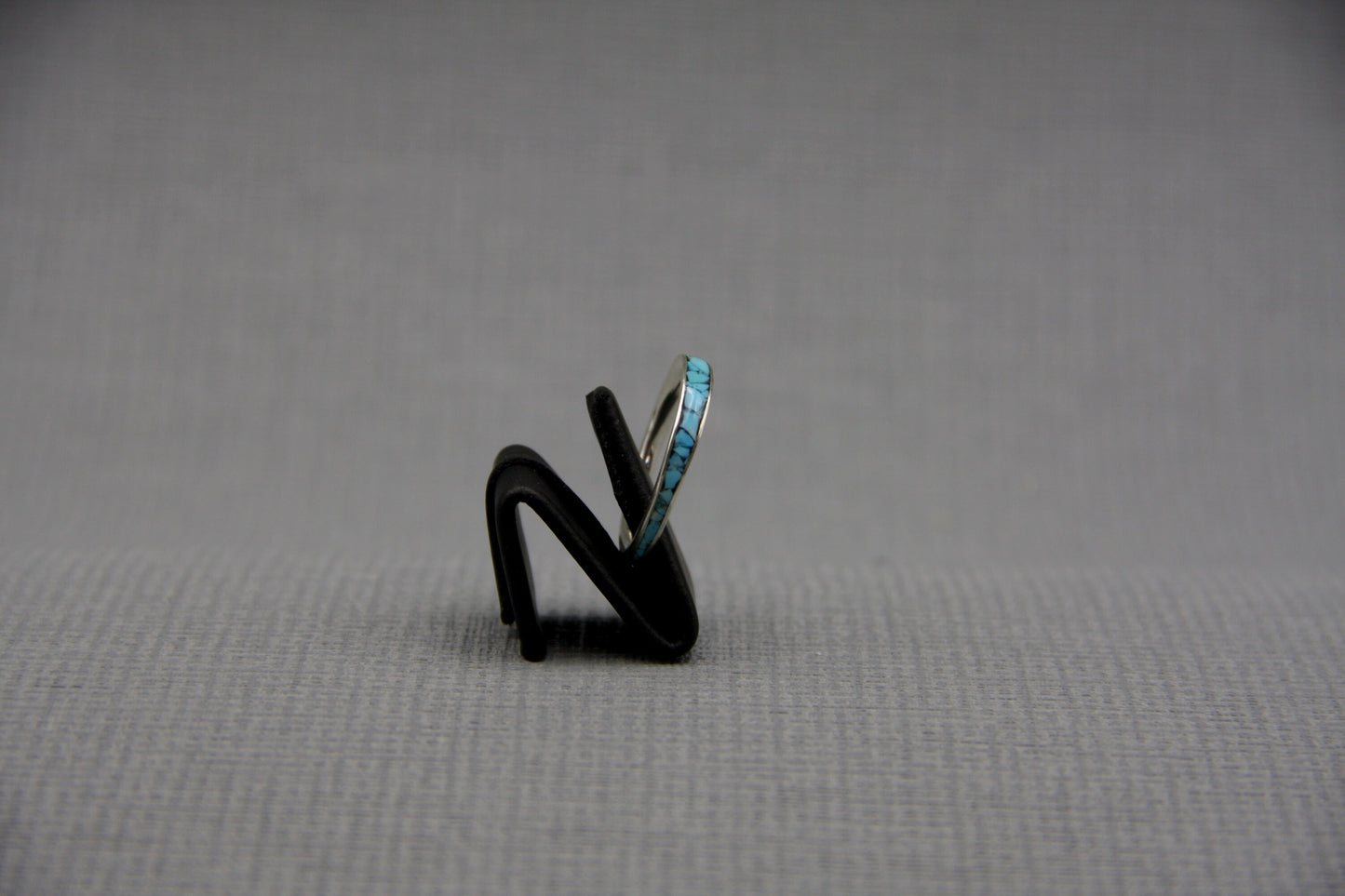 Turquoise inlay ring, Women silver ring,healing jewellery