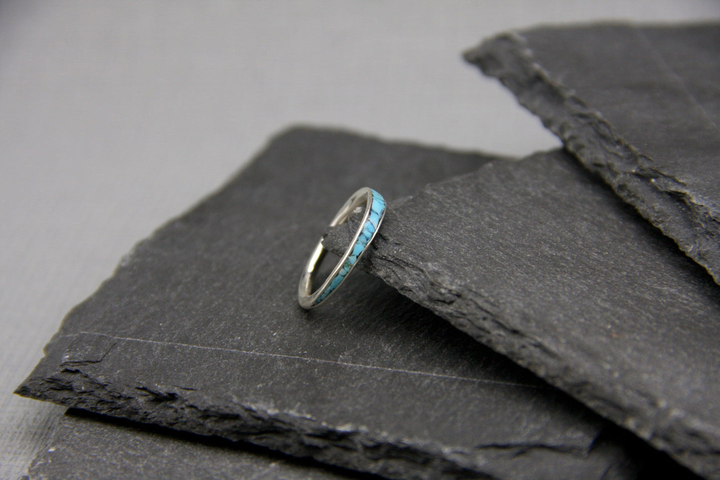 Turquoise inlay ring, Women silver ring,healing jewellery