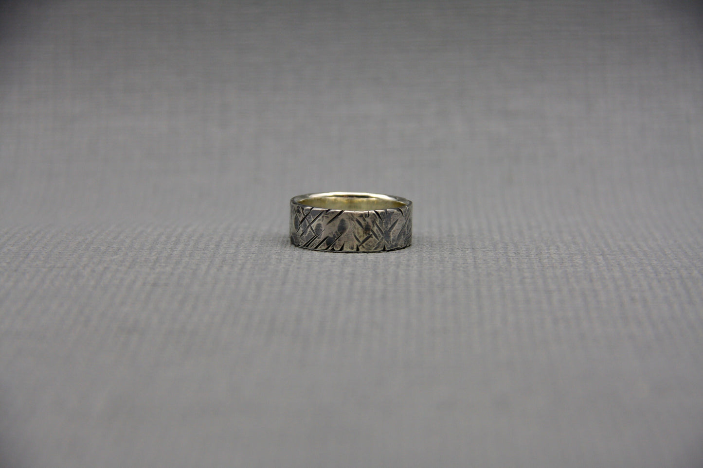 Sterling Silver Celestial Ring, hammered silver band, distressed silver ring