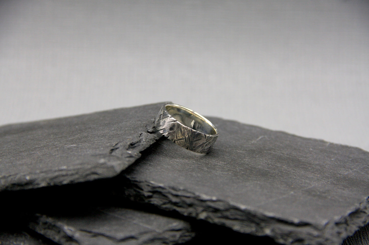 Sterling Silver Celestial Ring, hammered silver band, distressed silver ring