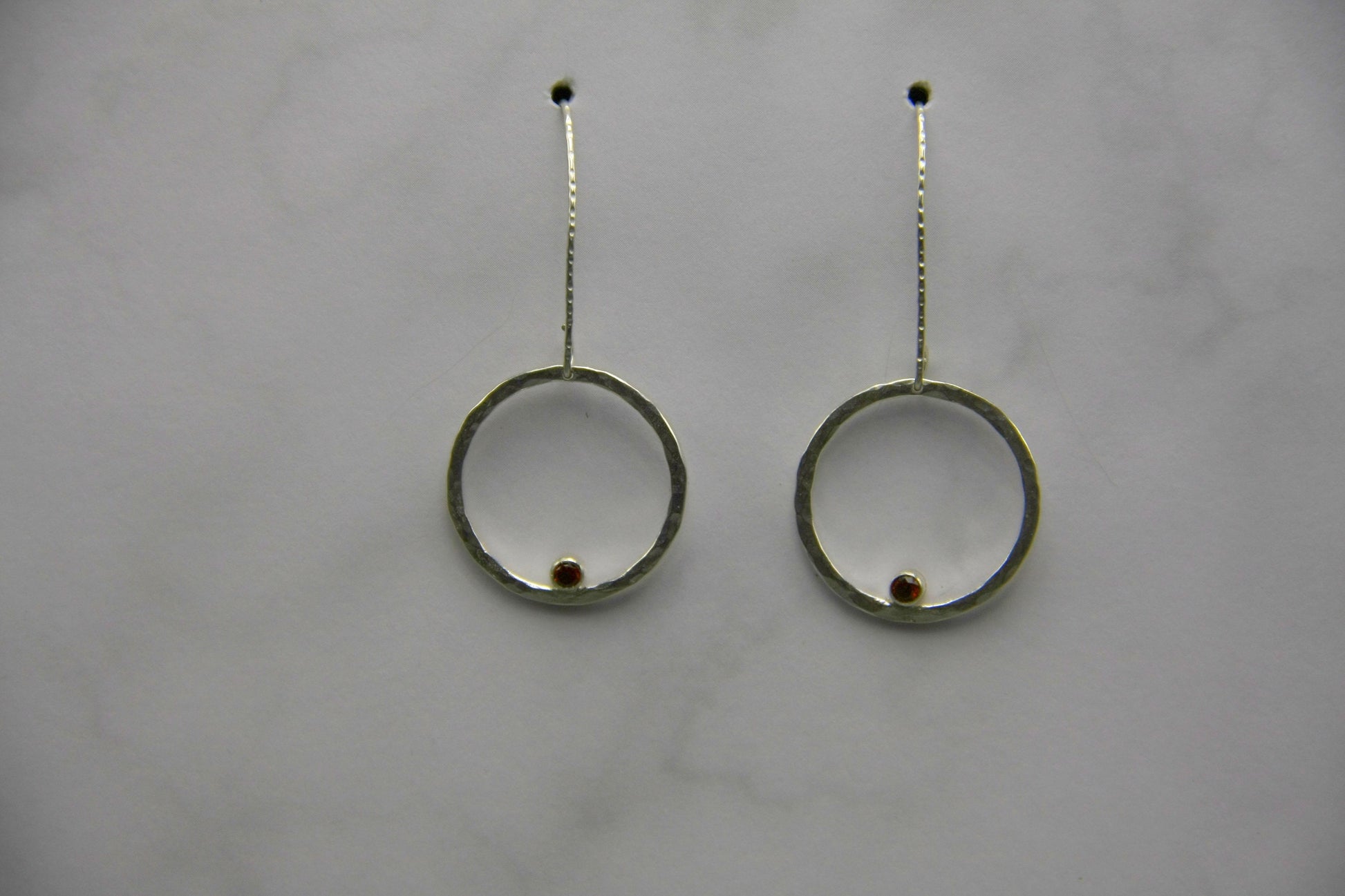 Silver threader earrings, minimalist office jewellery