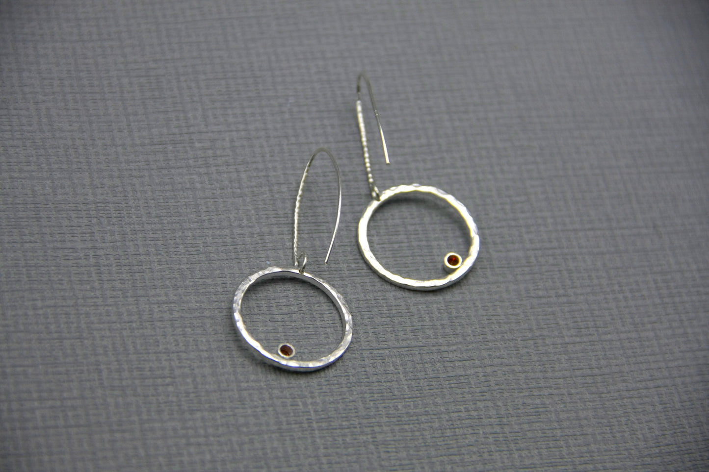 Silver threader earrings, minimalist office jewellery