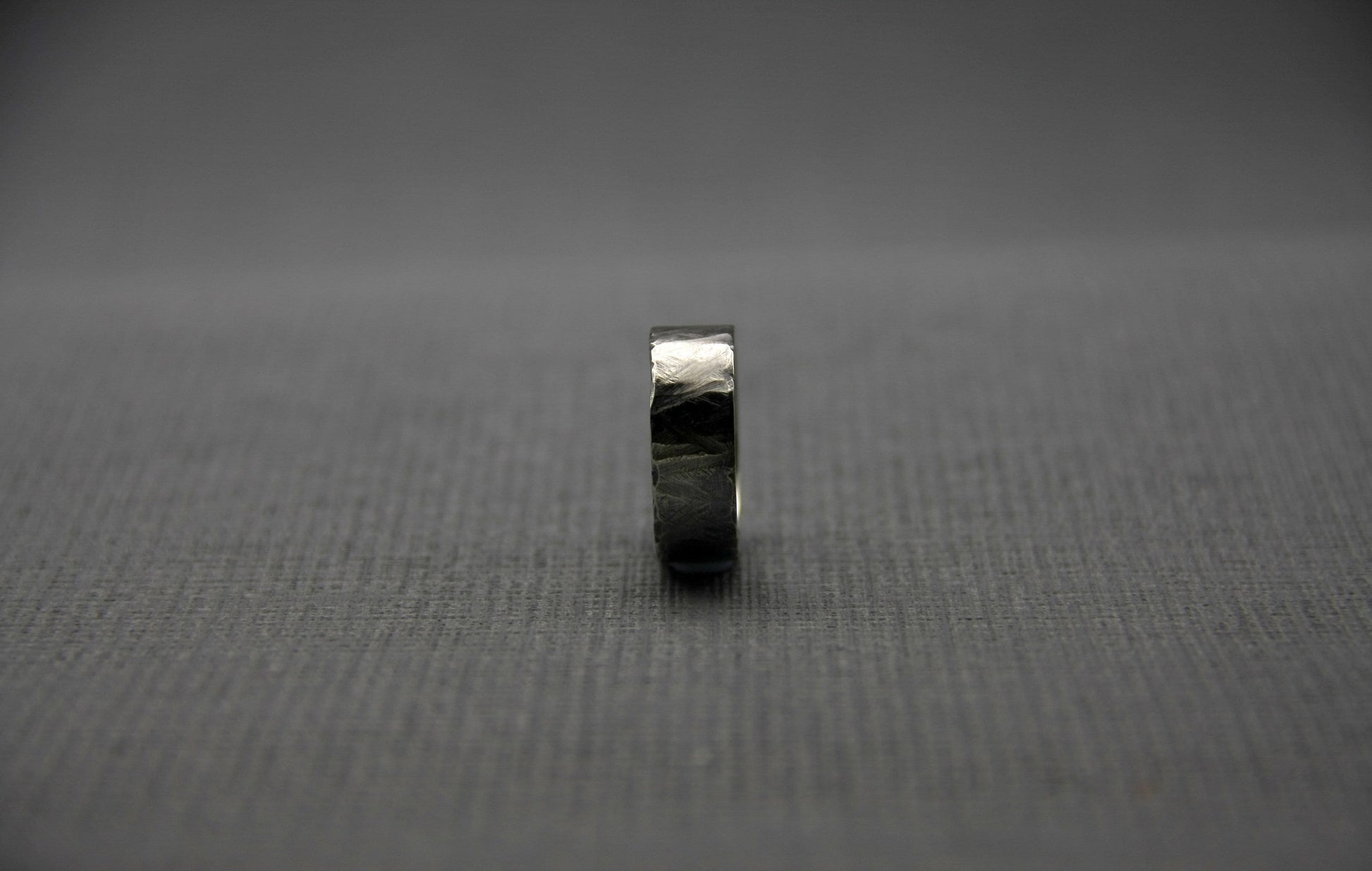 Scratched silver ring, men ring, Distressed band