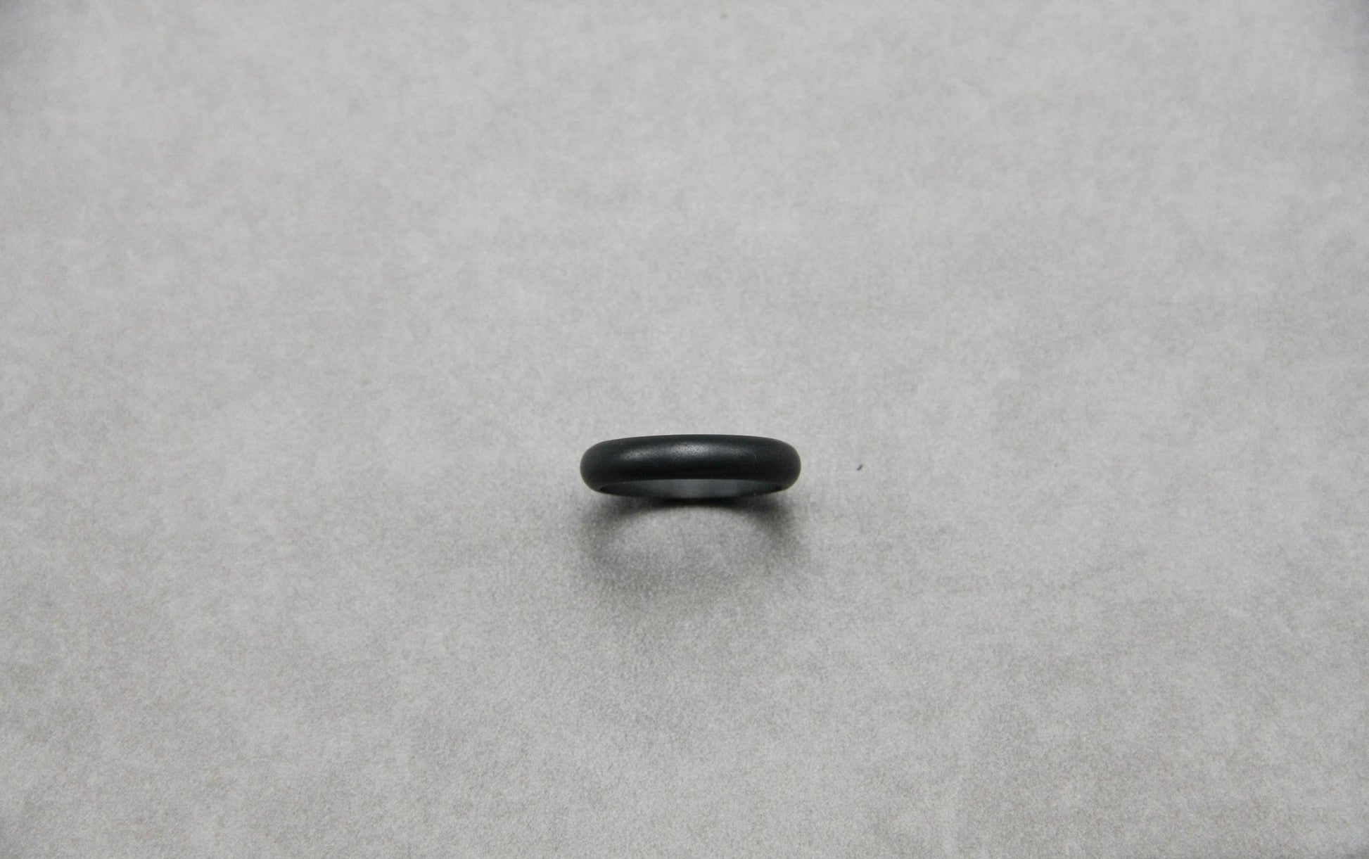 Black gray wedding ring, Sterling silver band, oxidised ring