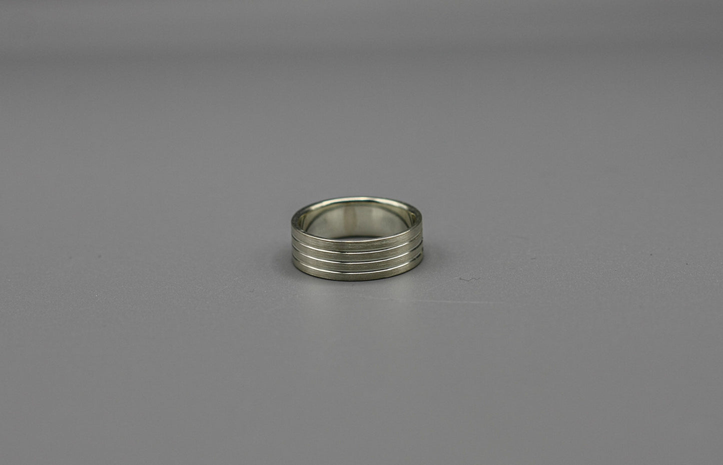 Sterling silver band, oxidised ring, unique wedding ring