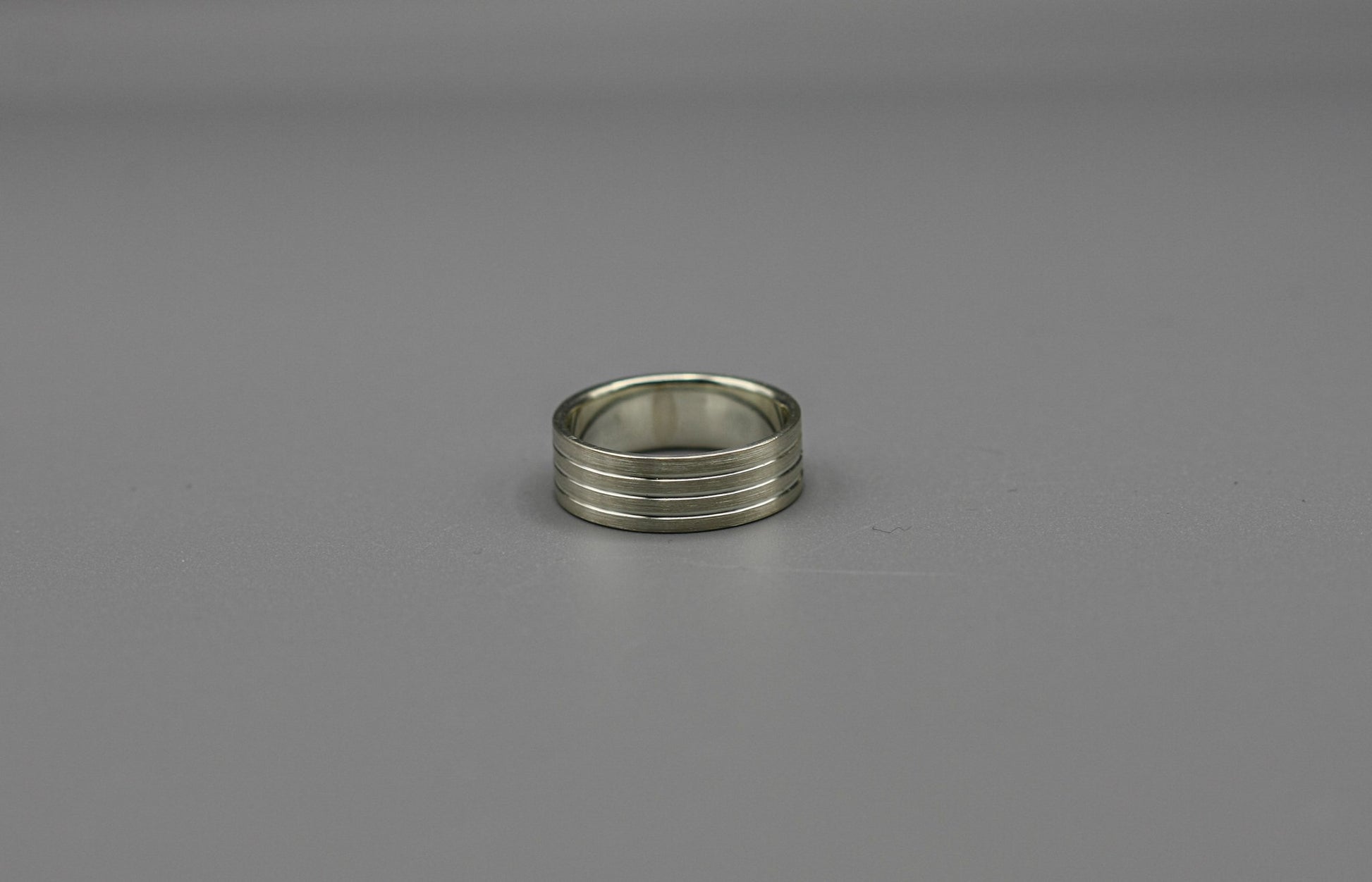 Sterling silver band, oxidised ring, unique wedding ring