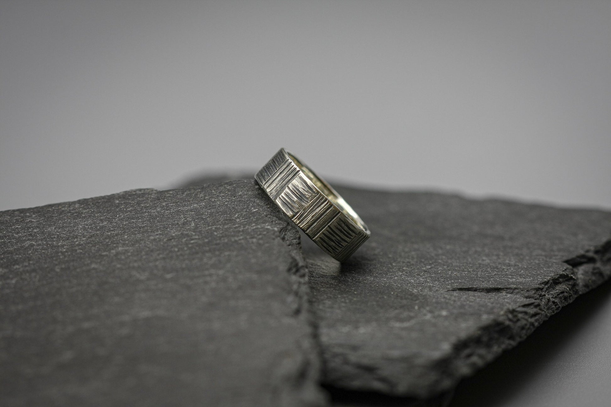 Viking silver ring, Brutalist men ring, Sterling silver band