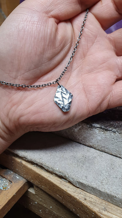 Silver rune pendant, Viking necklace, personalised jewellery