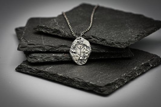 Silver rune pendant, personalised Viking necklace, jewellery