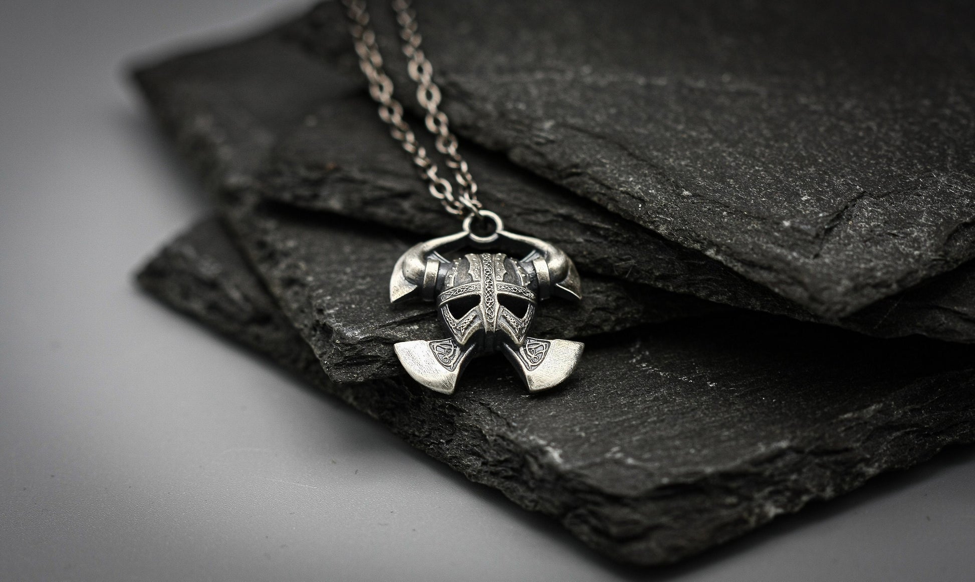 Silver Warrior pendant, Viking necklace, ancient jewellery