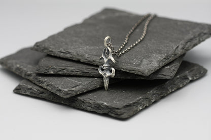 Silver Celtic pendant, protective talisman.