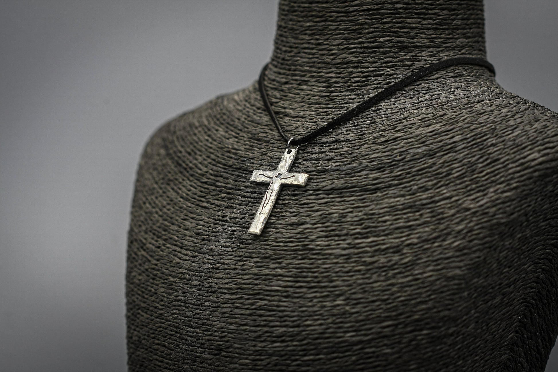 Sterling silver cross, christian necklace