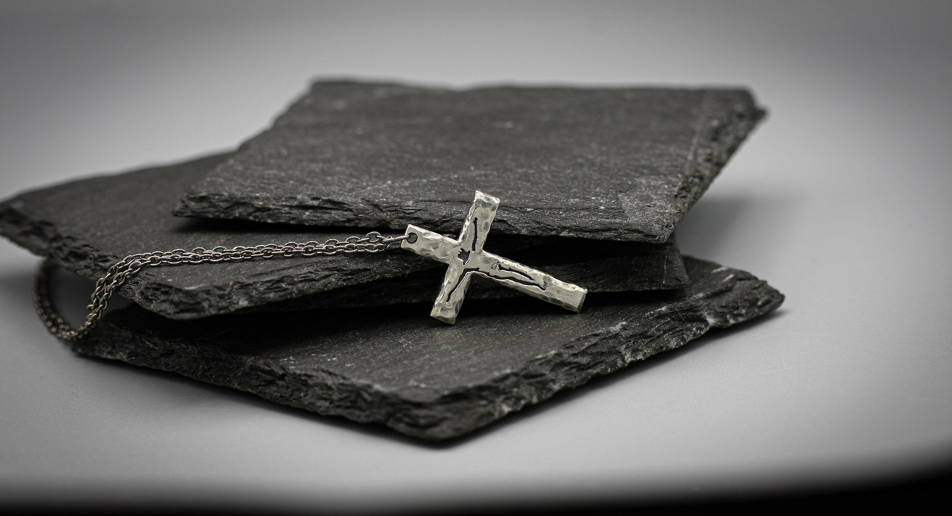 Sterling silver cross, christian necklace