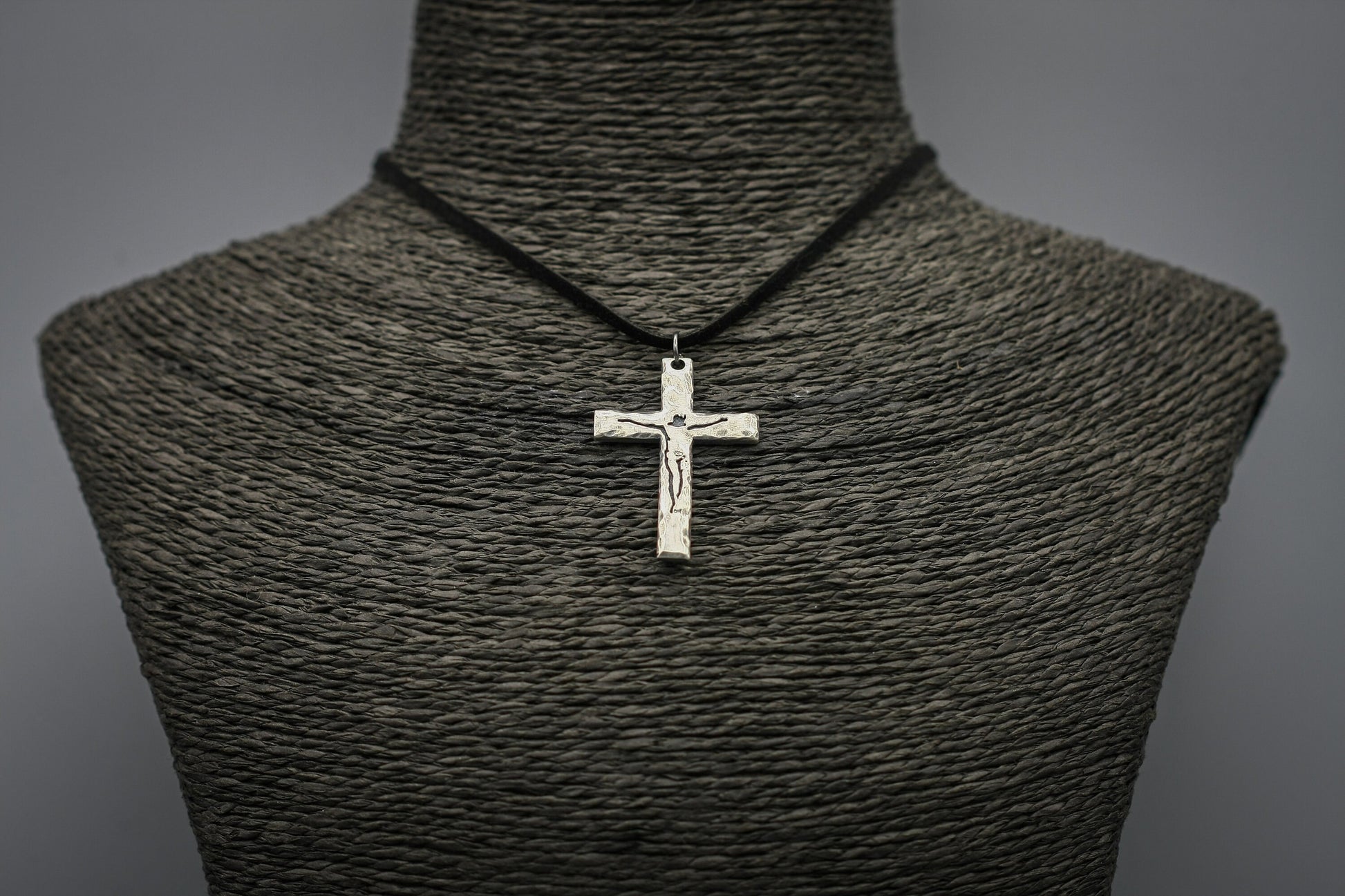 Sterling silver cross, christian necklace