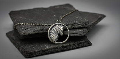 Wolf Pendant, Silver Viking Norse Necklace.