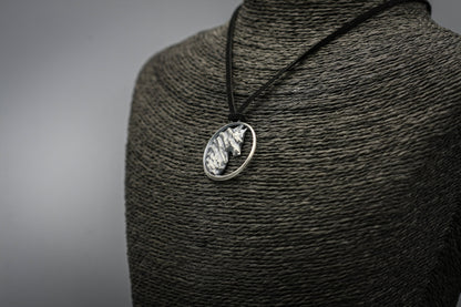 Wolf Pendant, Silver Viking Norse Necklace.