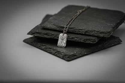 Silver rune pendant, Viking necklace, personalised jewellery