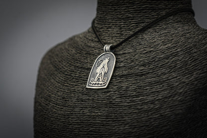 Viking Silver pendant, Bear Drakkar Necklace