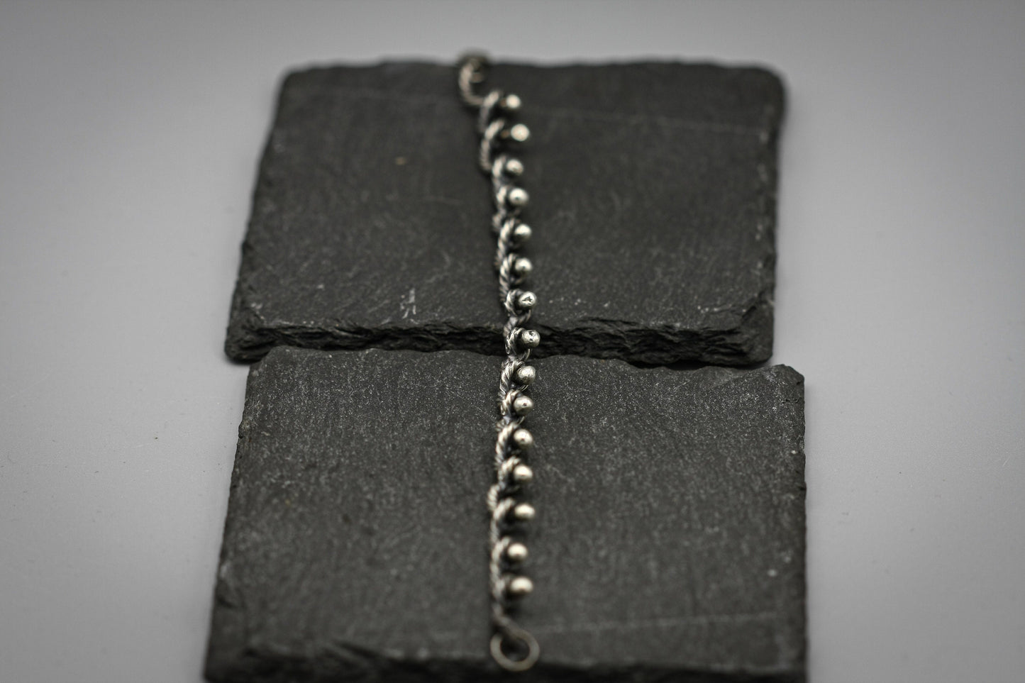 Sterling silver bracelet, Twisted link chain