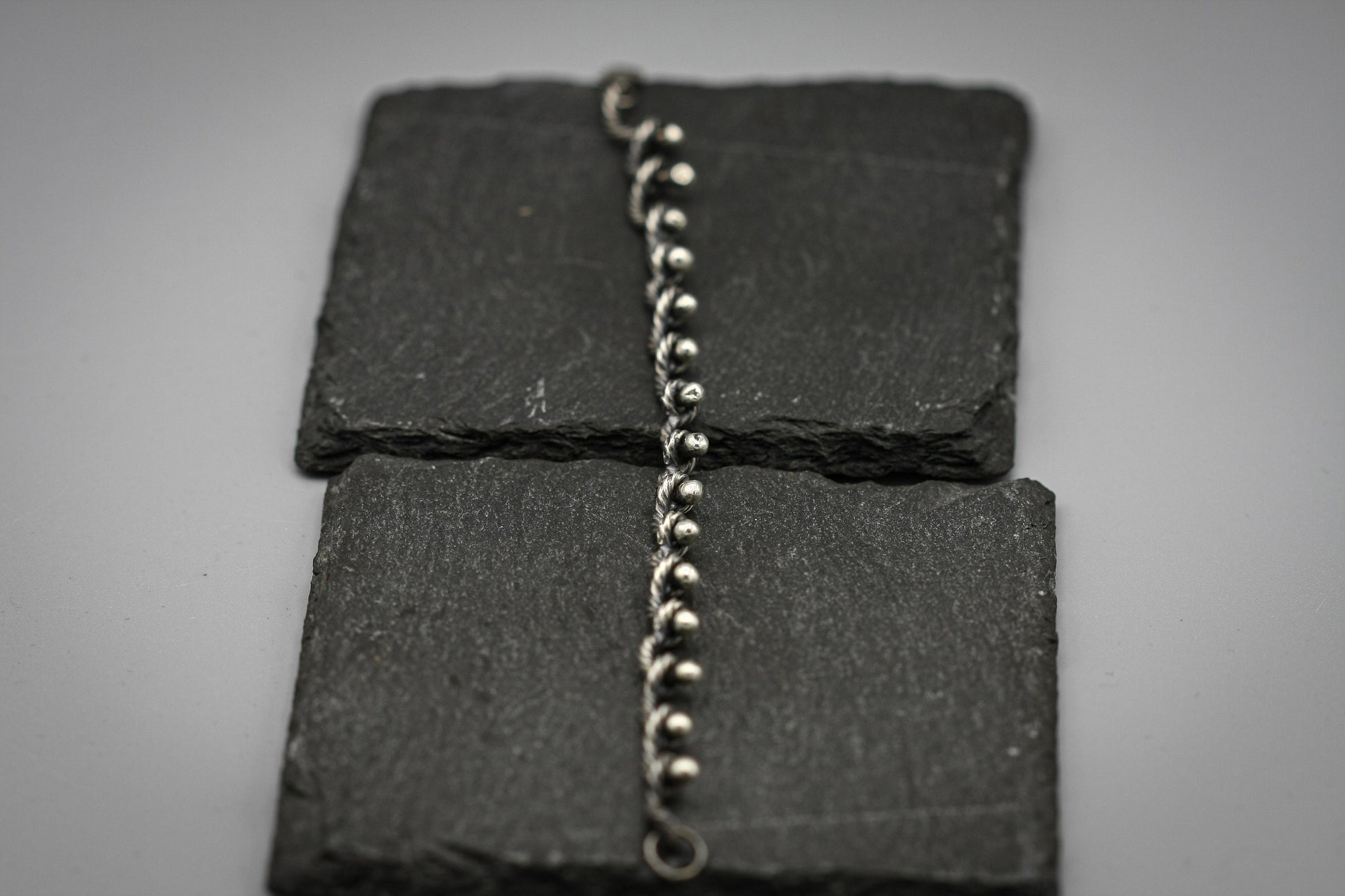 Sterling silver bracelet, Twisted link chain