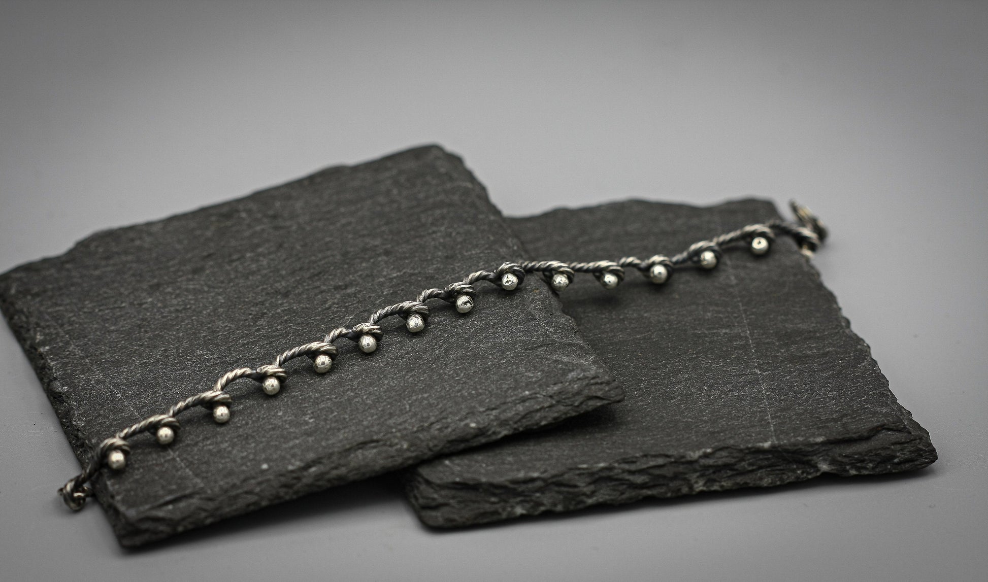 Sterling silver bracelet, Twisted link chain